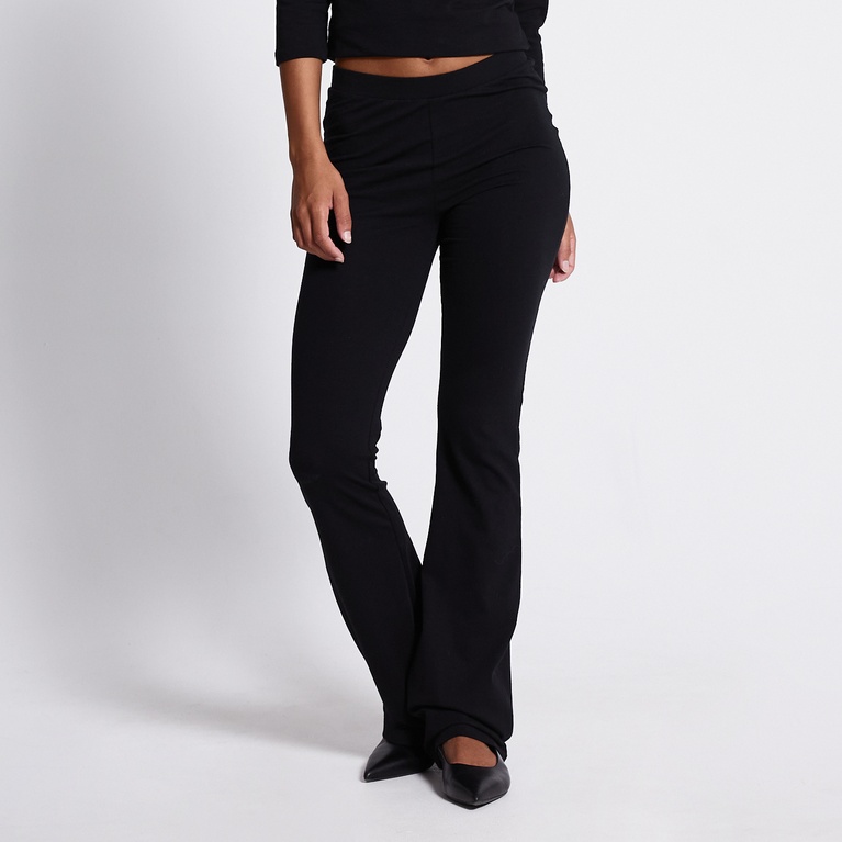 Basic Flare Tights "Malva" Black